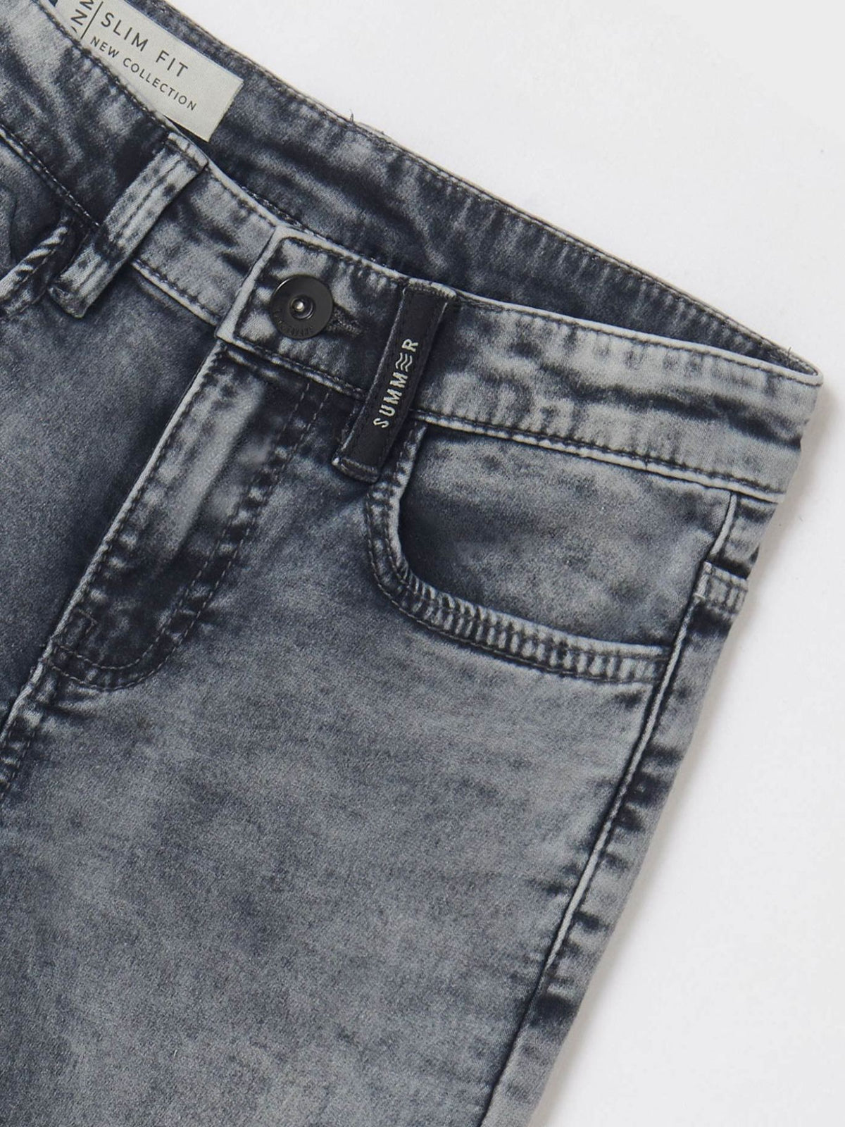 Calça soft denim Cinza (Cinza)  para Menino - Mayoral