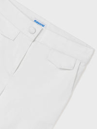 Calça cropped saten Crú (Creme / Pérola)  para Menina - Mayoral