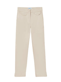 Calça cropped saten Amêndoa (Bege)  para Menina - Mayoral