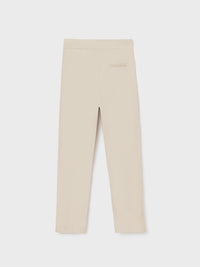 Calça cropped saten Amêndoa (Bege)  para Menina - Mayoral