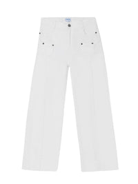 Calção cropete sarja Branco (Branco)  para Menina - Mayoral