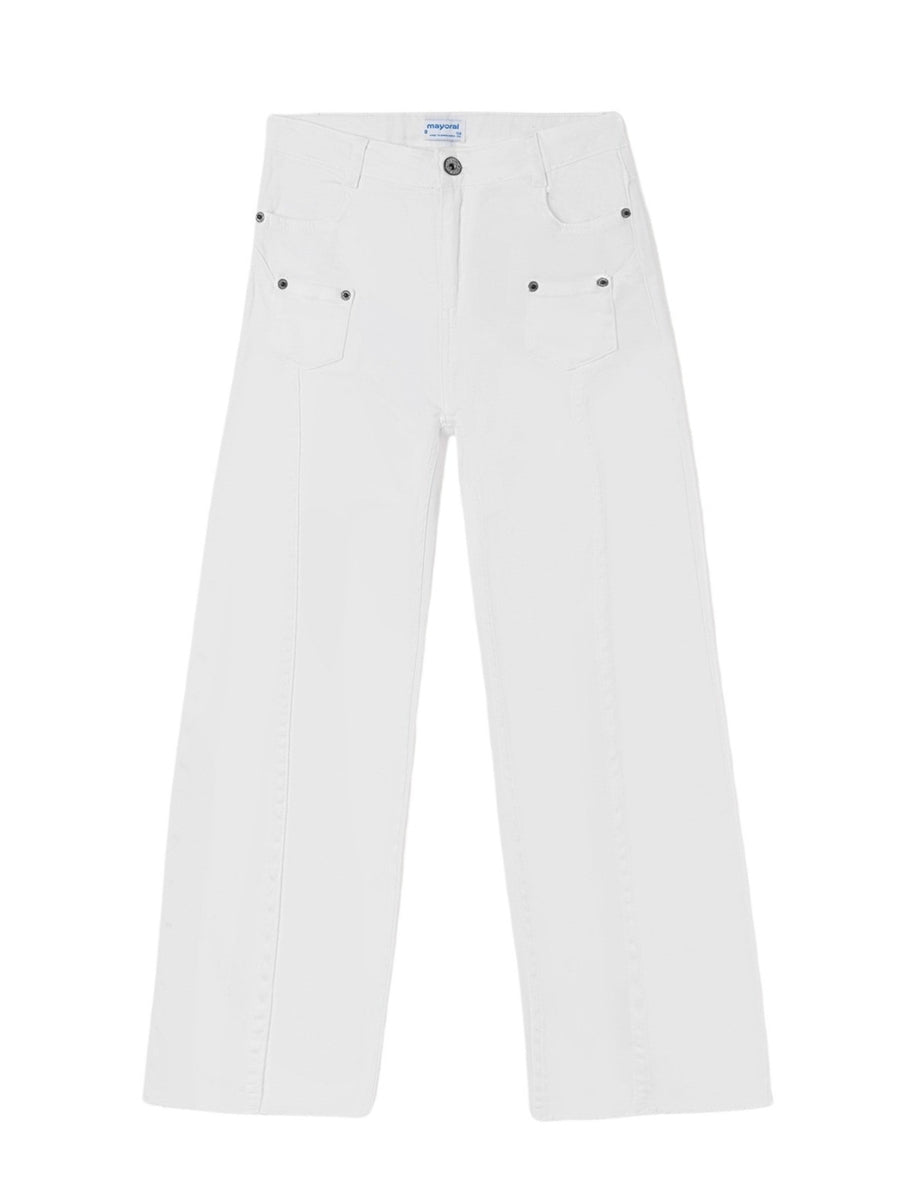 Calção cropete sarja Branco (Branco)  para Menina - Mayoral