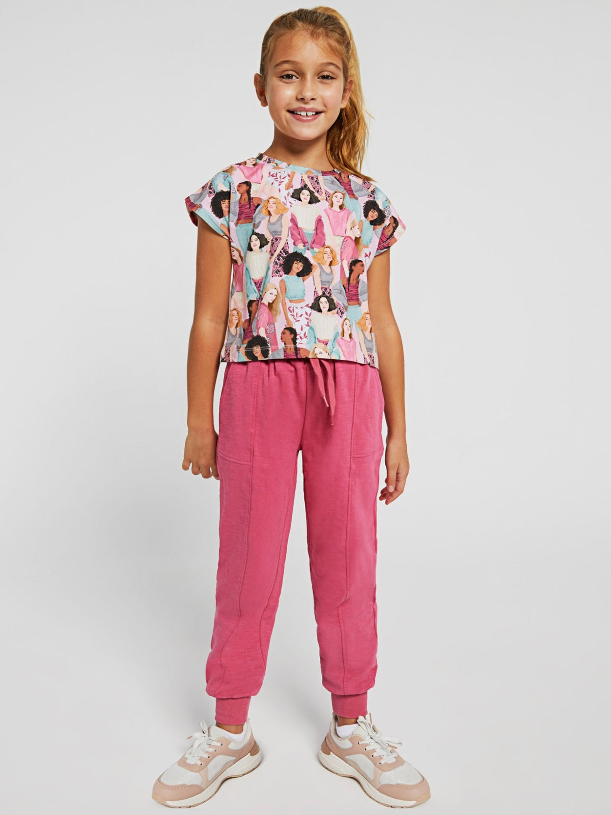 Calça fato de treino felpa Rosa claro (Rosa Bébé)  para Menina - Mayoral