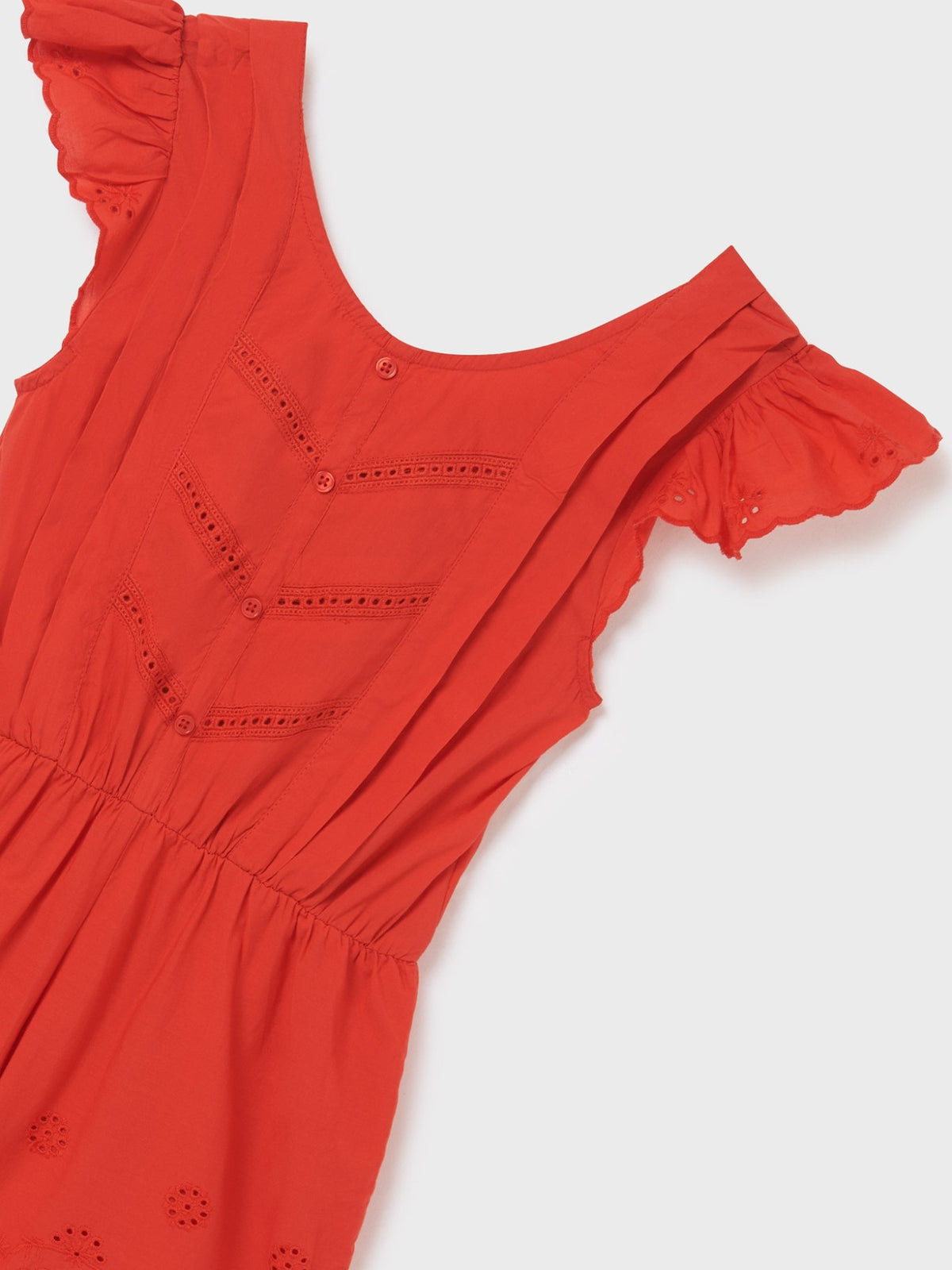 Macacão bordado Carmin (Vermelho)  para Menina - Mayoral