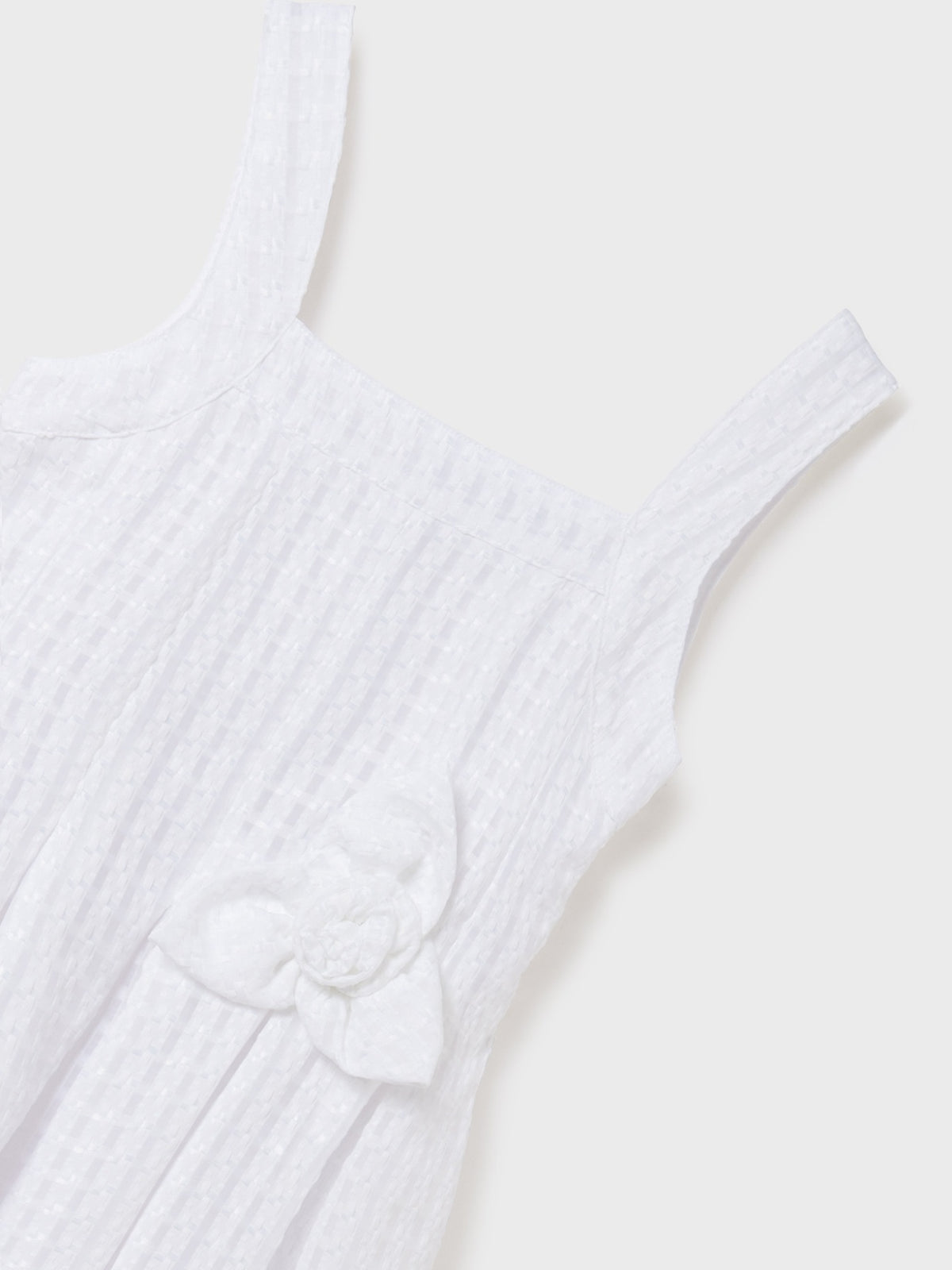 Vestido estruturado Branco (Branco)  para Menina - Mayoral