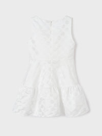 Vestido jacquard Crú (Creme / Pérola)  para Menina - Mayoral