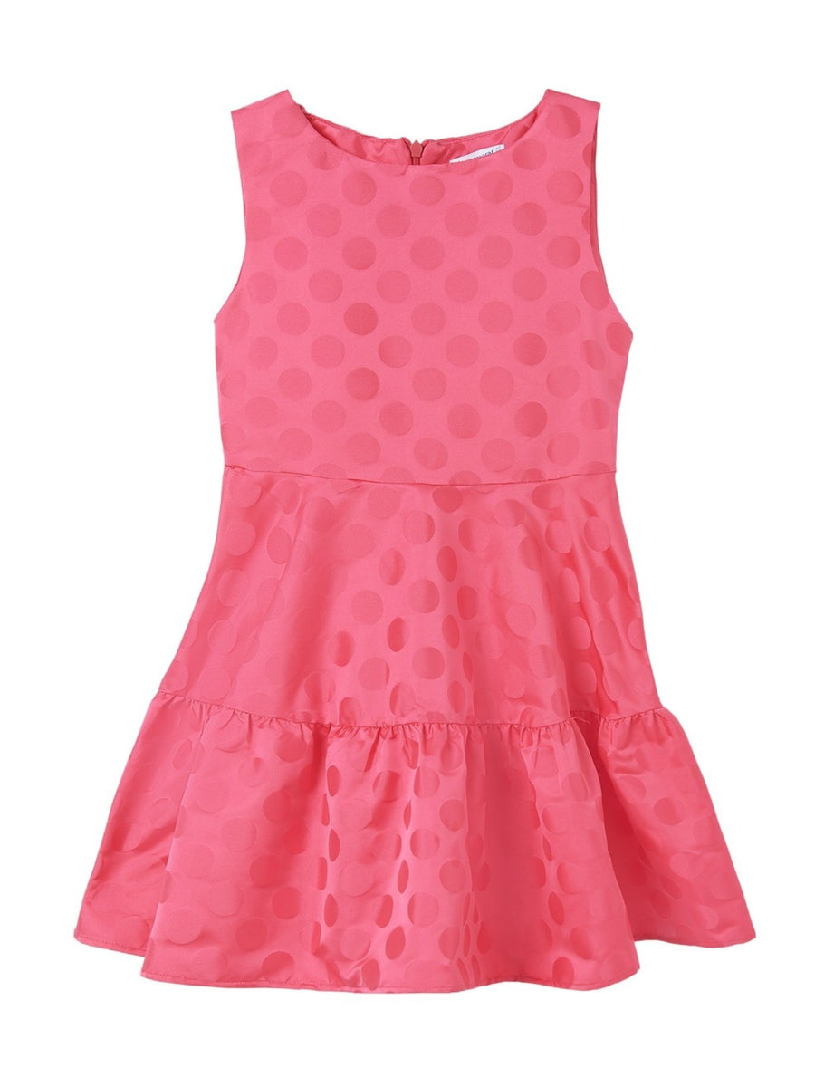 Vestido jacquard Fúcsia (Fúcsia)  para Menina - Mayoral