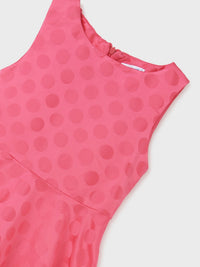 Vestido jacquard Fúcsia (Fúcsia)  para Menina - Mayoral