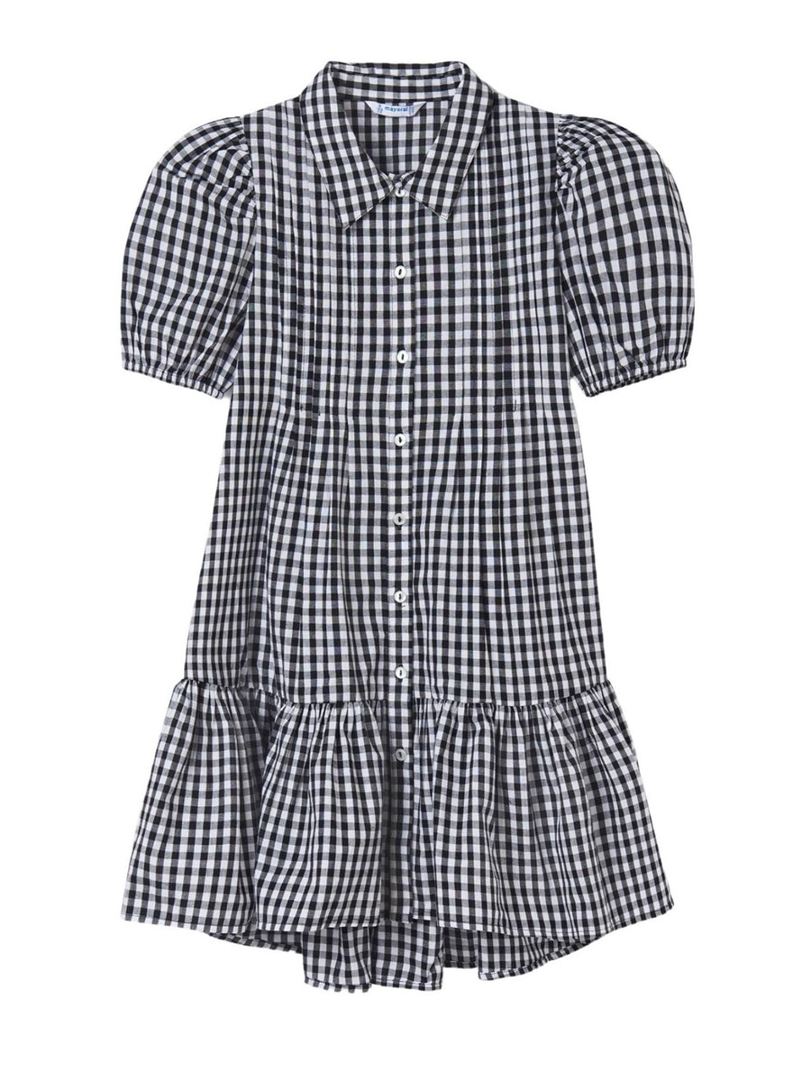 Vestido vicky gola Preto (Preto)  para Menina - Mayoral