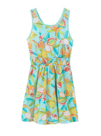 Vestido folho frutas Oceano (Azul)  para Menina - Mayoral