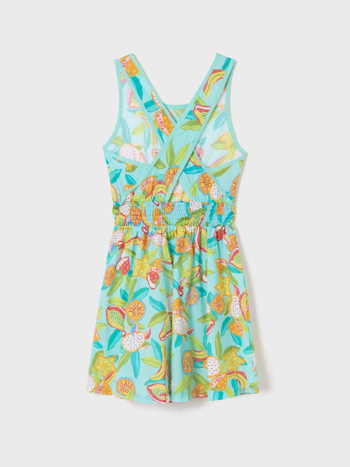 Vestido folho frutas Oceano (Azul)  para Menina - Mayoral