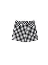 Saia calça vichy Preto (Preto)  para Menina - Mayoral