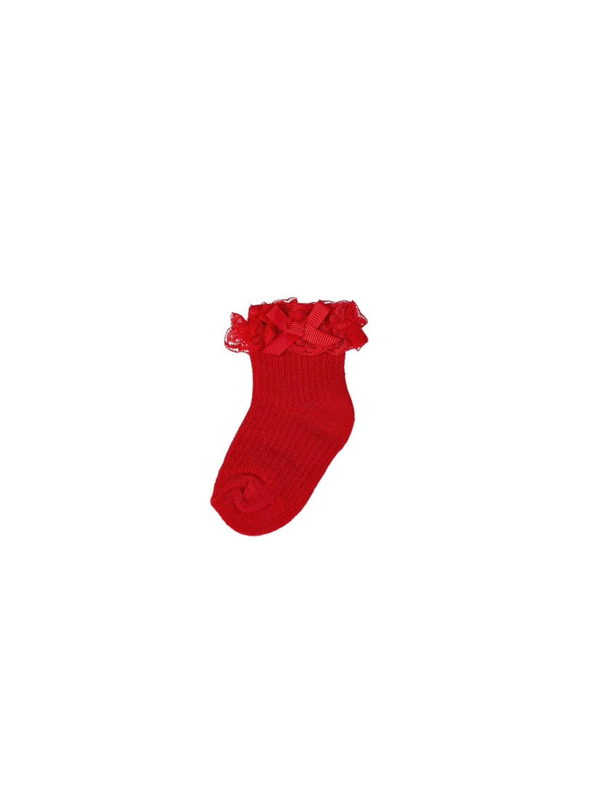 Soquete folhos Red (Vermelho)  para Bebé Menina - Mayoral
