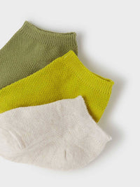 Pack 3 soquetes lisos Loureiro (Azeitona)  para Bebé Menino - Mayoral