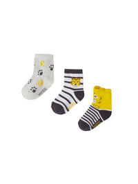 Pack 3 soquetes Amarelo (Amarelo)  para Bebé Menino - Mayoral