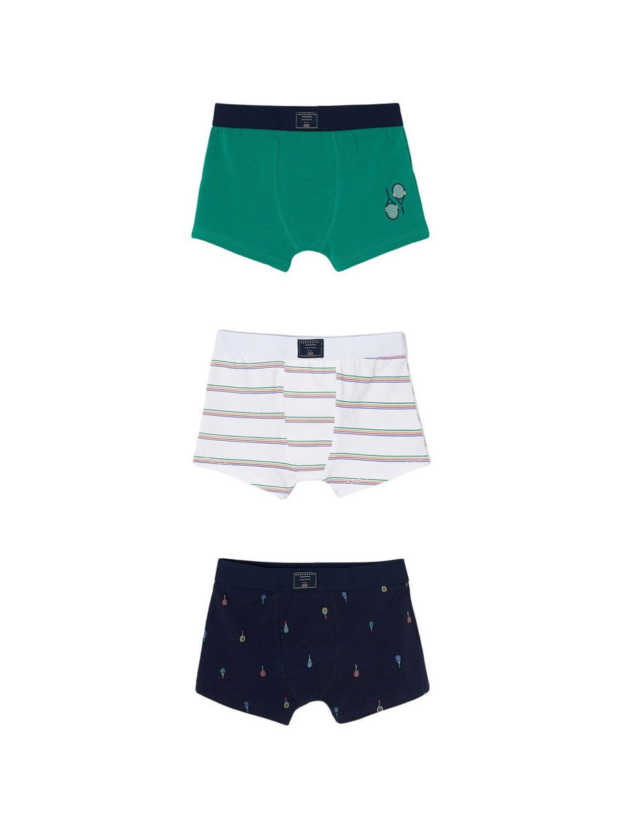 Set 3 boxer raquetes Trevo (Verde)  para Menino - Mayoral