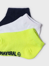 Set 3 soquetes lisos Amarelo (Amarelo)  para Menino - Mayoral