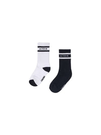 Pack 2 soquetes Preto (Preto)  para Menina - Mayoral