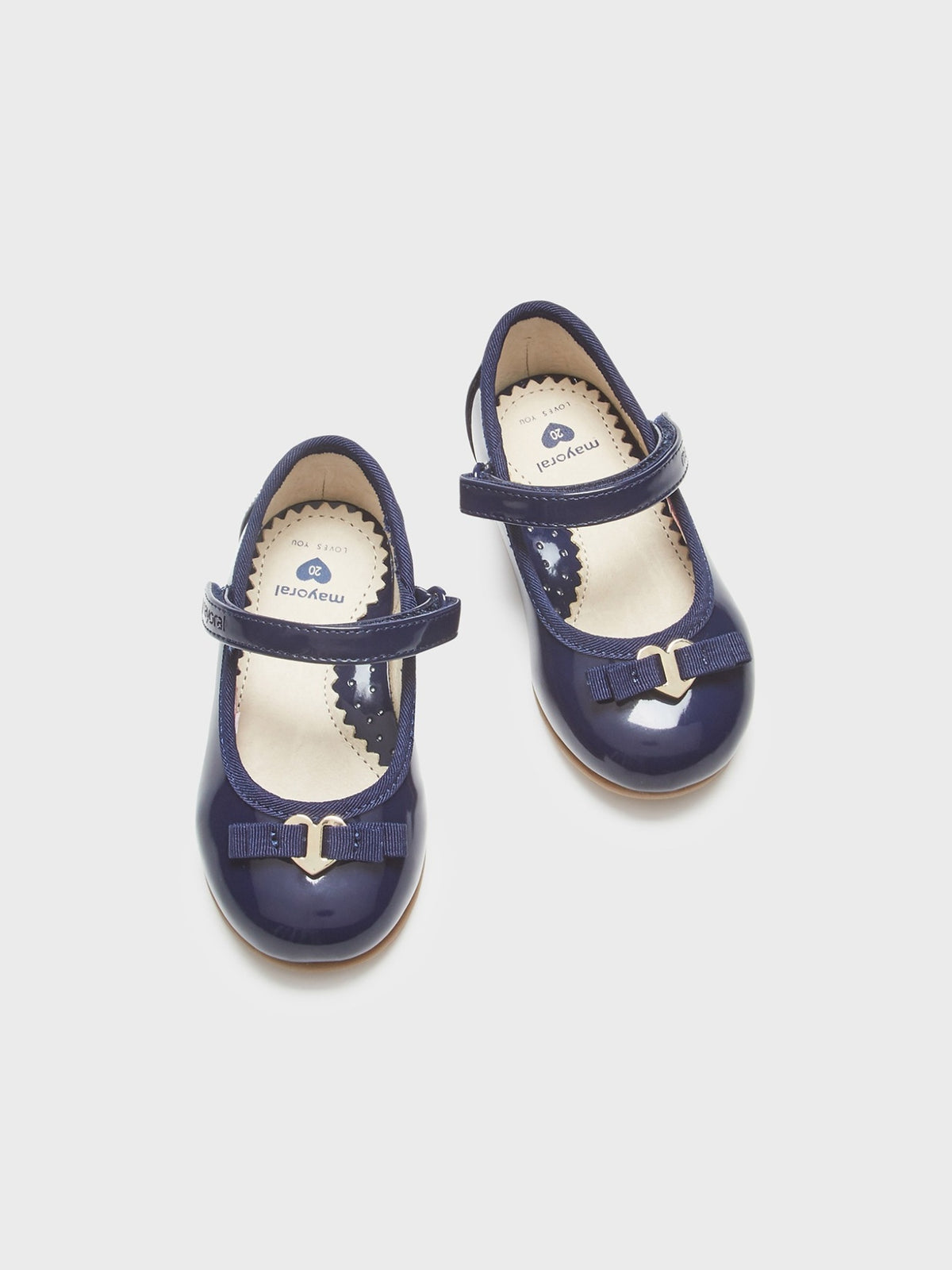 Sapatos efeito charol Marinho (Marinho)  para Bebé Menina - Mayoral