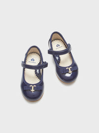 Sapatos efeito charol Marinho (Marinho)  para Bebé Menina - Mayoral