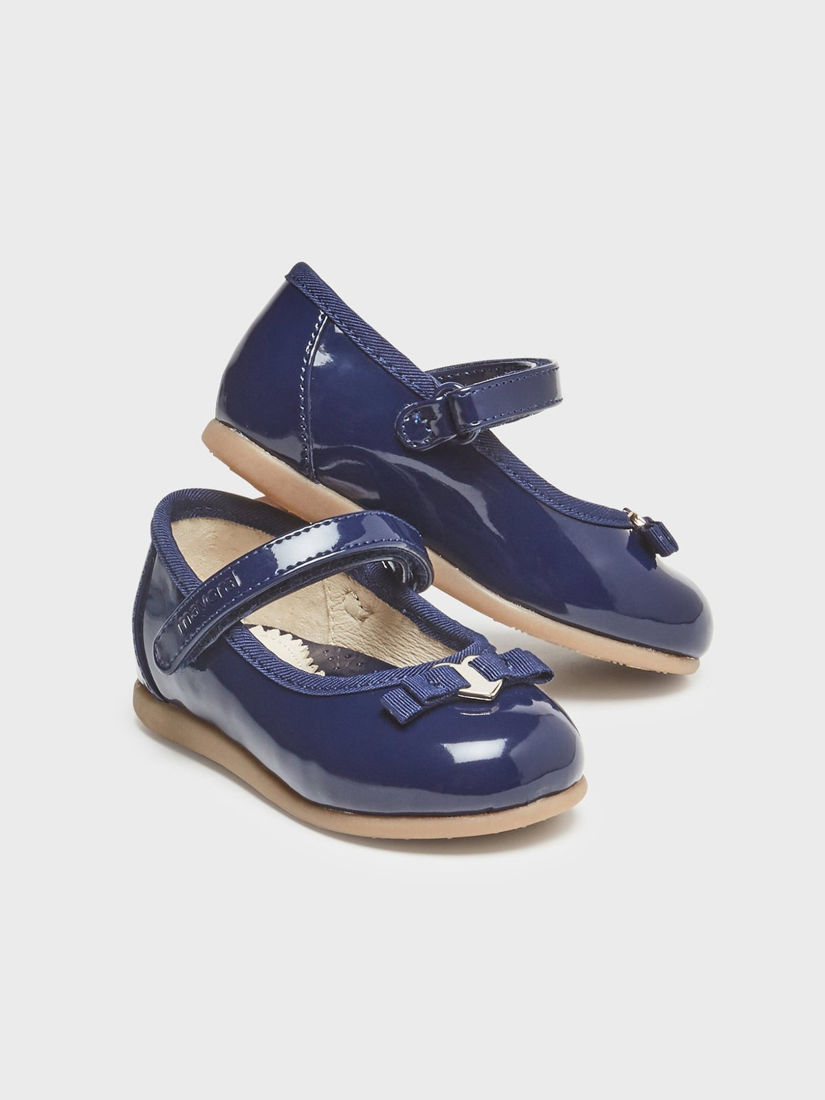 Sapatos efeito charol Marinho (Marinho)  para Bebé Menina - Mayoral