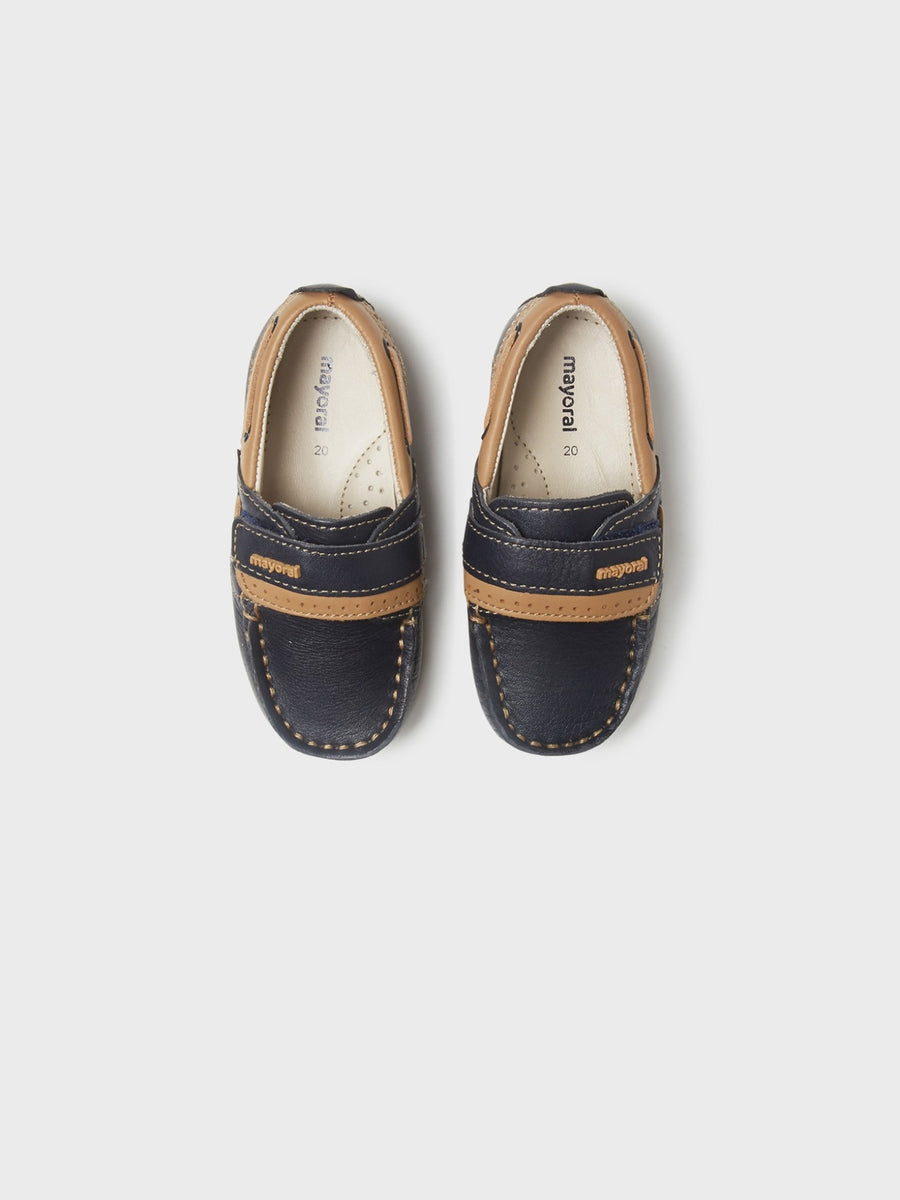 Sapato vela napa velcro Marinho (Marinho)  para Menino - Mayoral