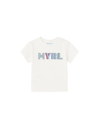 Camiseta básica Nata (Creme / Pérola)  para Bebé Menino - Mayoral