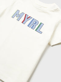 Camiseta básica Nata (Creme / Pérola)  para Bebé Menino - Mayoral