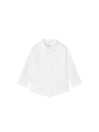 Camisa m/comp. linho básica Branco (Branco)  para Bebé Menino - Mayoral