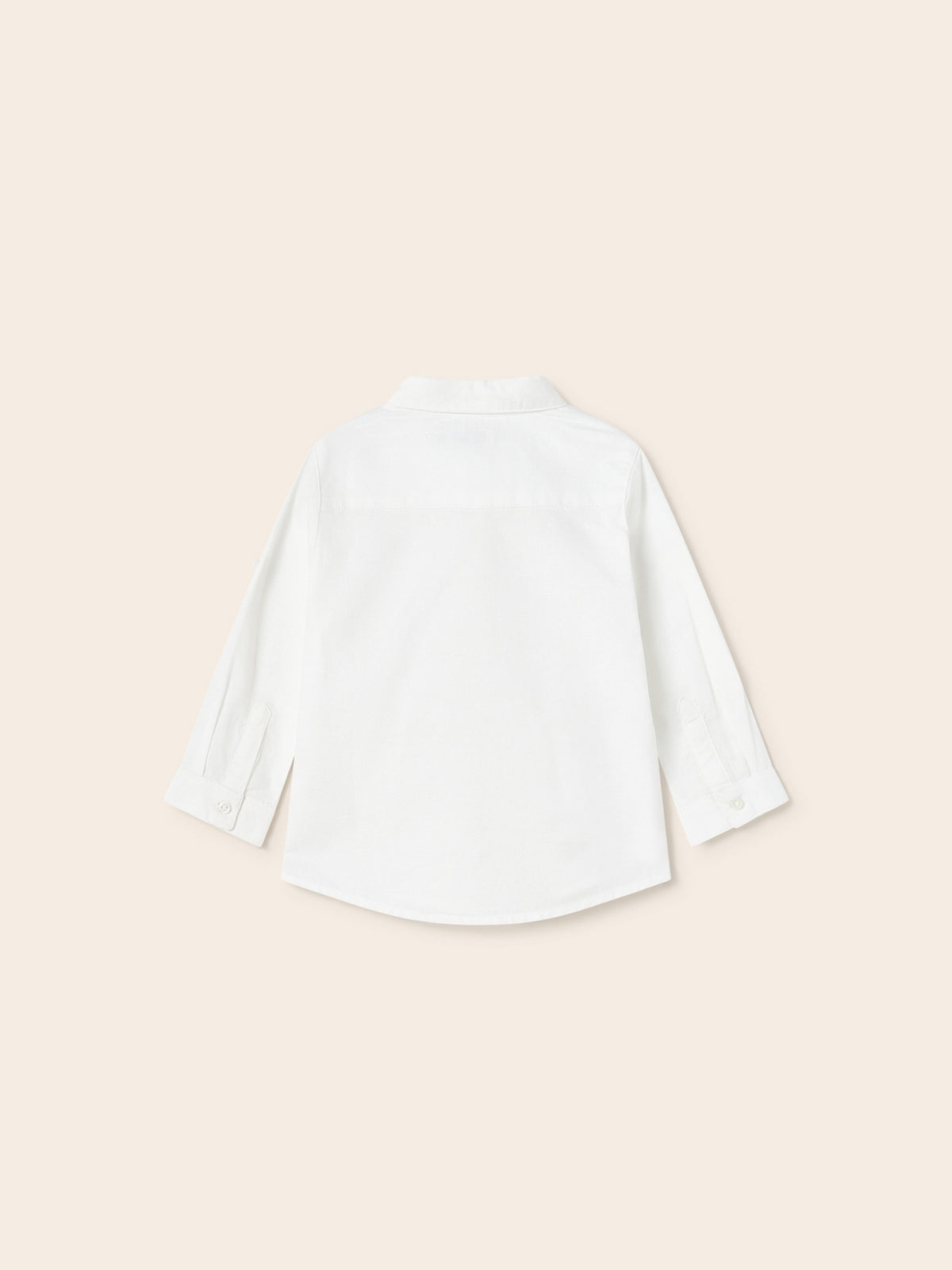 Camisa m/comp. linho básica Branco (Branco)  para Bebé Menino - Mayoral
