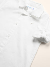 Camisa m/comp. linho básica Branco (Branco)  para Bebé Menino - Mayoral