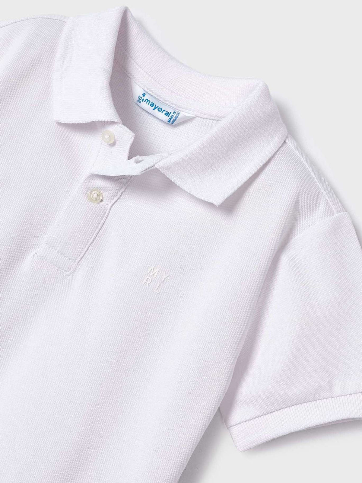 Polo m/curta granito básico Branco (Branco)  para Menino - Mayoral