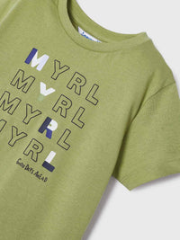 Camiseta básica Kiwi (Azeitona)  para Menino - Mayoral