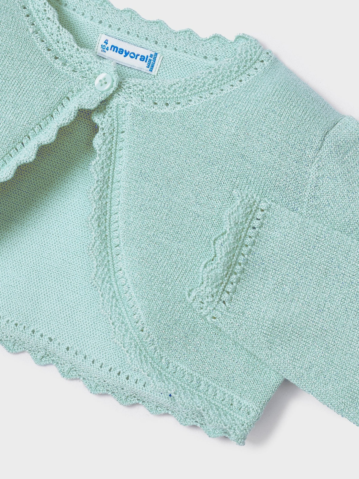 Casaco tricot básico Água (Verde Água)  para Menina - Mayoral