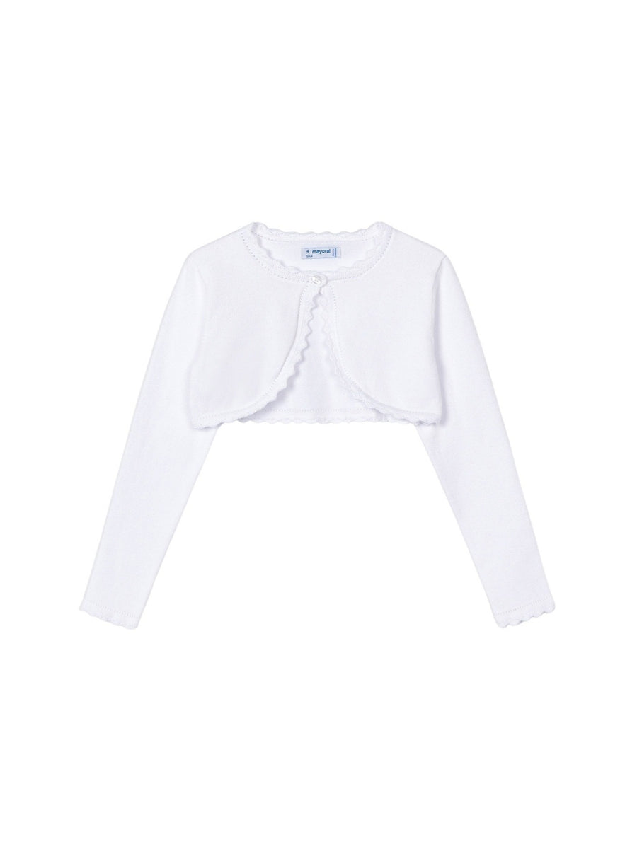 Casaco tricot básico Branco (Branco)  para Menina - Mayoral