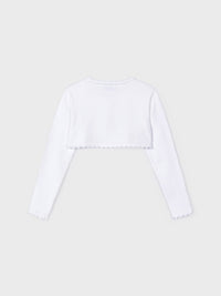 Casaco tricot básico Branco (Branco)  para Menina - Mayoral