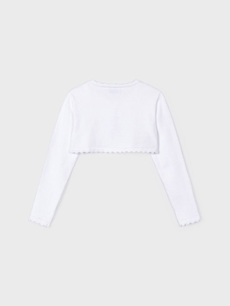 Casaco tricot básico Branco (Branco)  para Menina - Mayoral