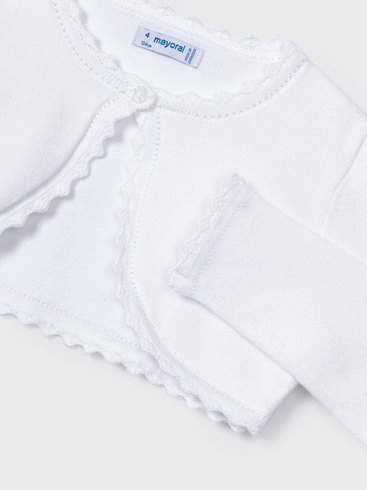 Casaco tricot básico Branco (Branco)  para Menina - Mayoral