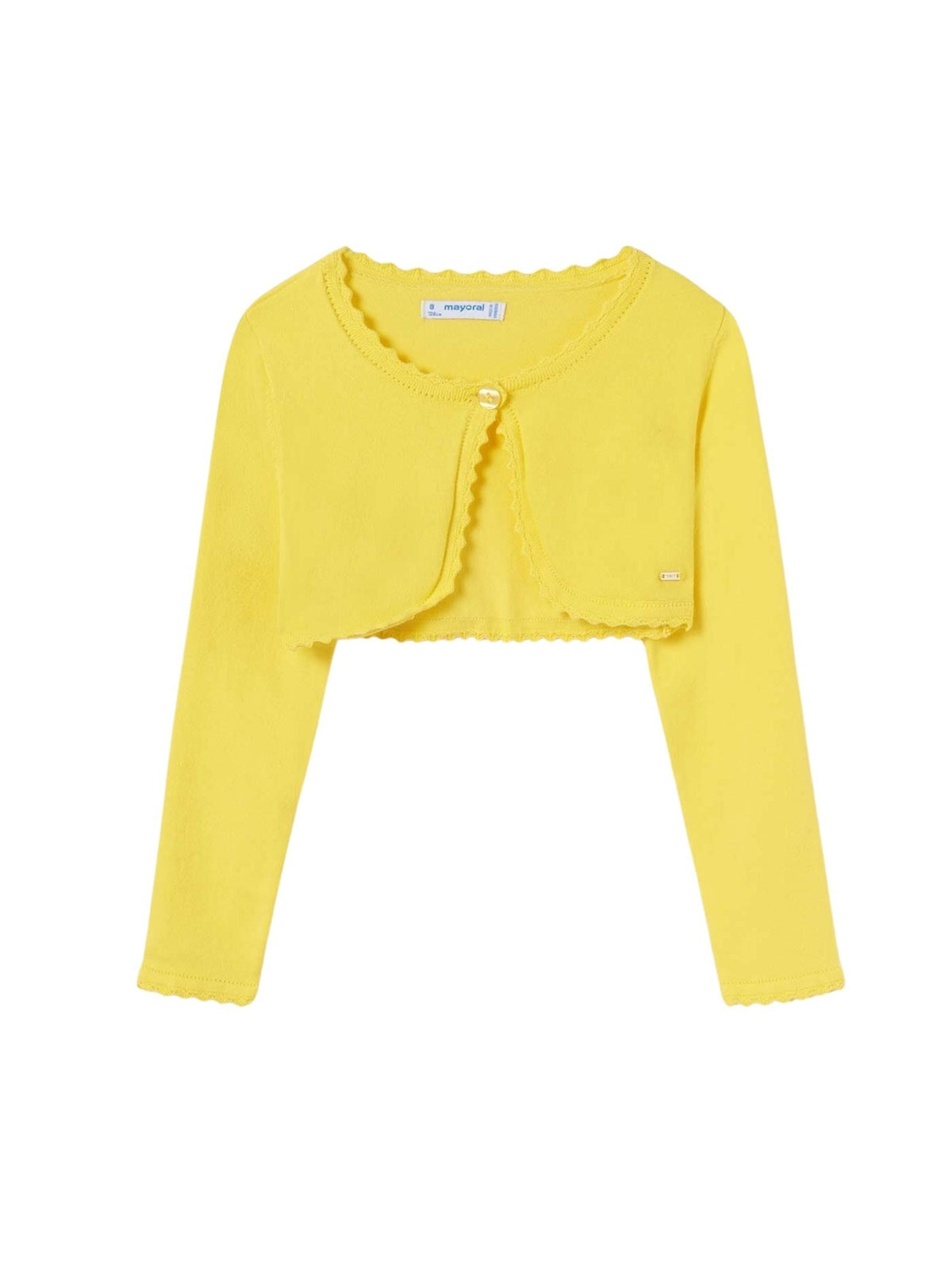 Casaco tricot básico Mimosa (Amarelo)  para Menina - Mayoral