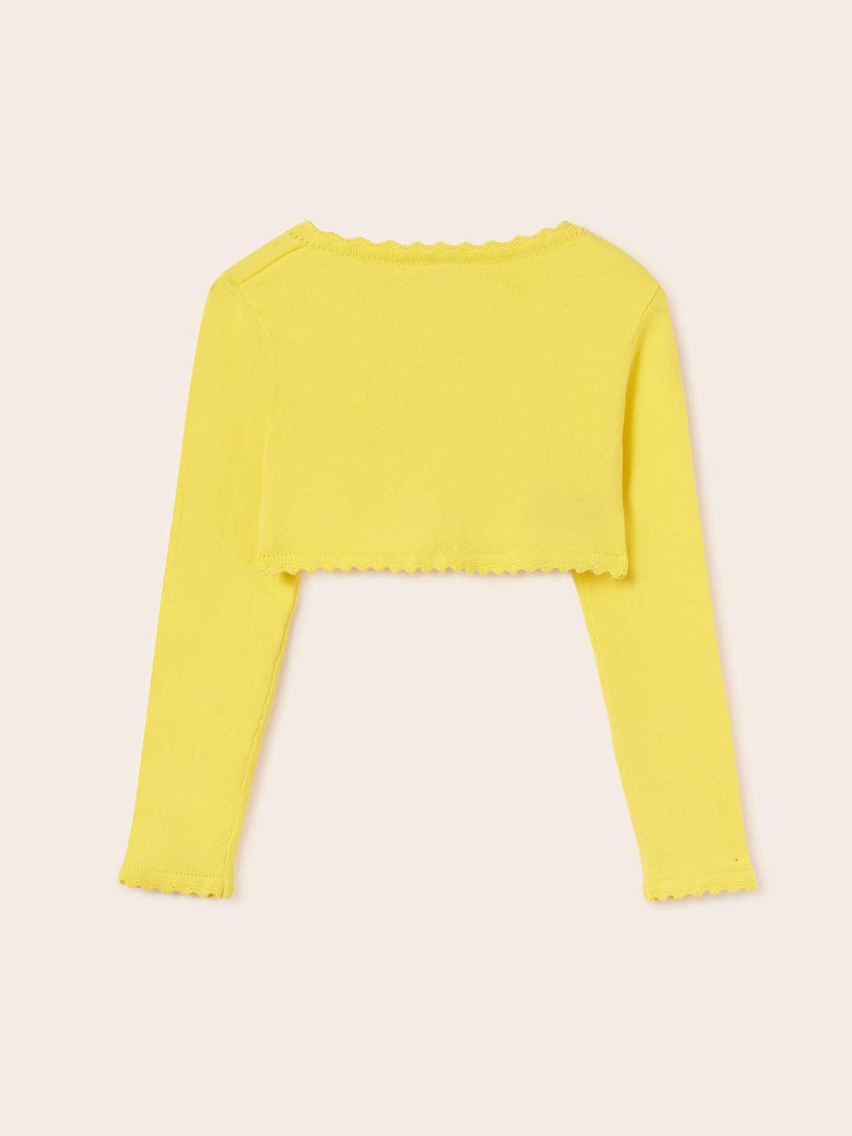 Casaco tricot básico Mimosa (Amarelo)  para Menina - Mayoral