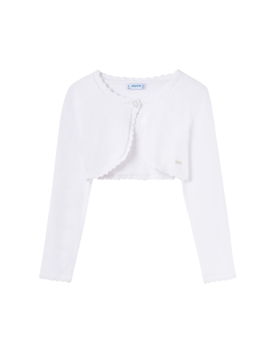 Casaco tricot básico Branco (Branco)  para Menina - Mayoral