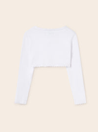 Casaco tricot básico Branco (Branco)  para Menina - Mayoral