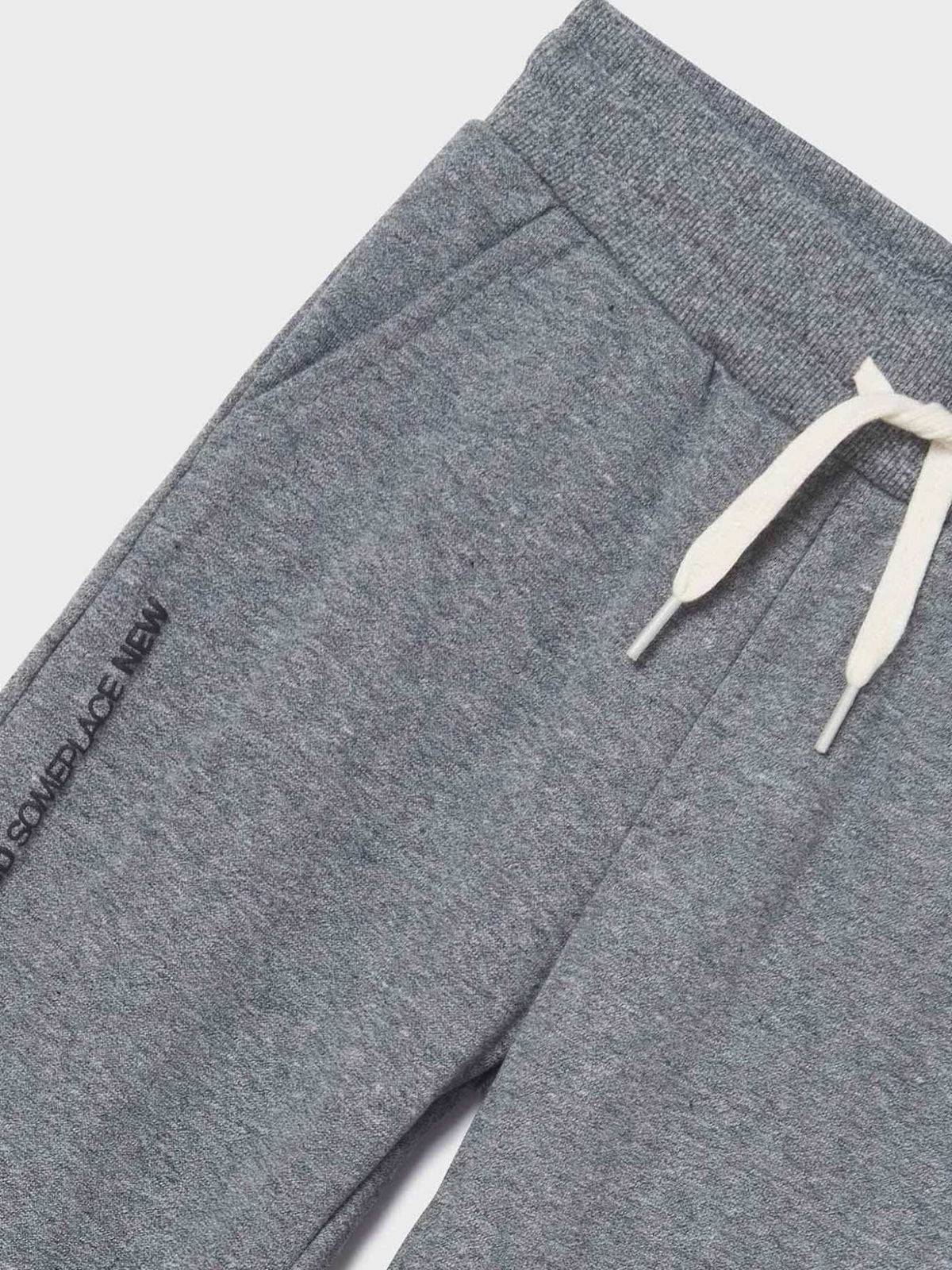 Calça felpa básica punhos Alcaçuz me (Cinza)  para Menino - Mayoral