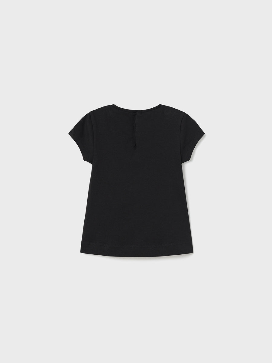 Camiseta manga curta Preto (Preto)  para Bebé Menina - Mayoral