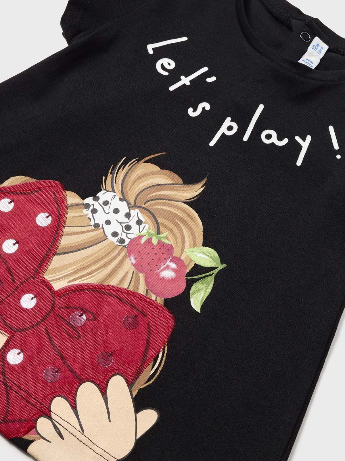 Camiseta manga curta Preto (Preto)  para Bebé Menina - Mayoral