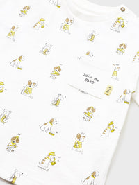 T´shirt estampada Branco (Branco)  para Bebé Menino - Mayoral