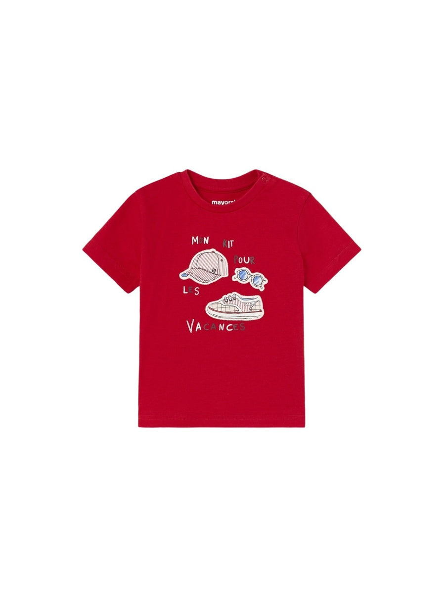 T´shirt "vacances" Vermelho (Vermelho)  para Bebé Menino - Mayoral