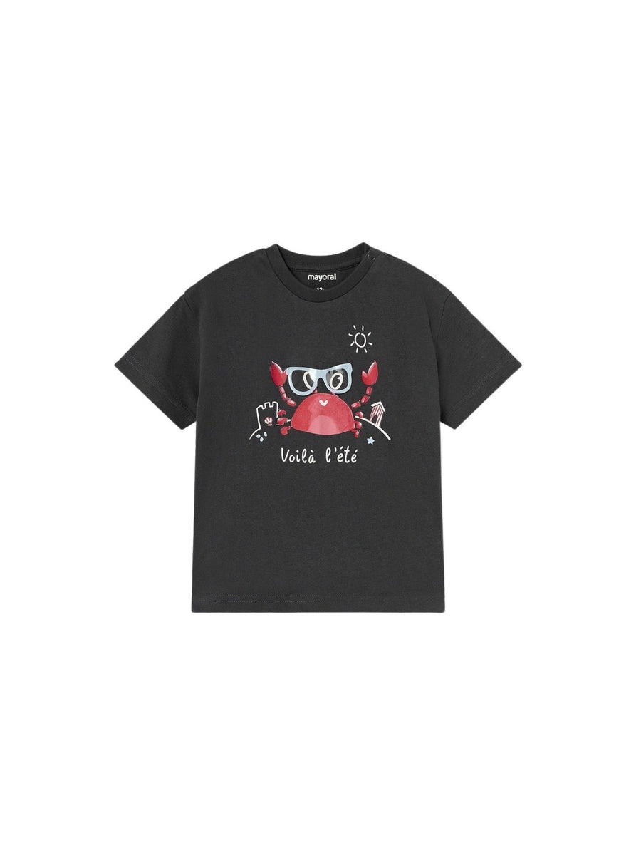 T´shirt play caranguejo Raiz (Cinza Escuro)  para Bebé Menino - Mayoral