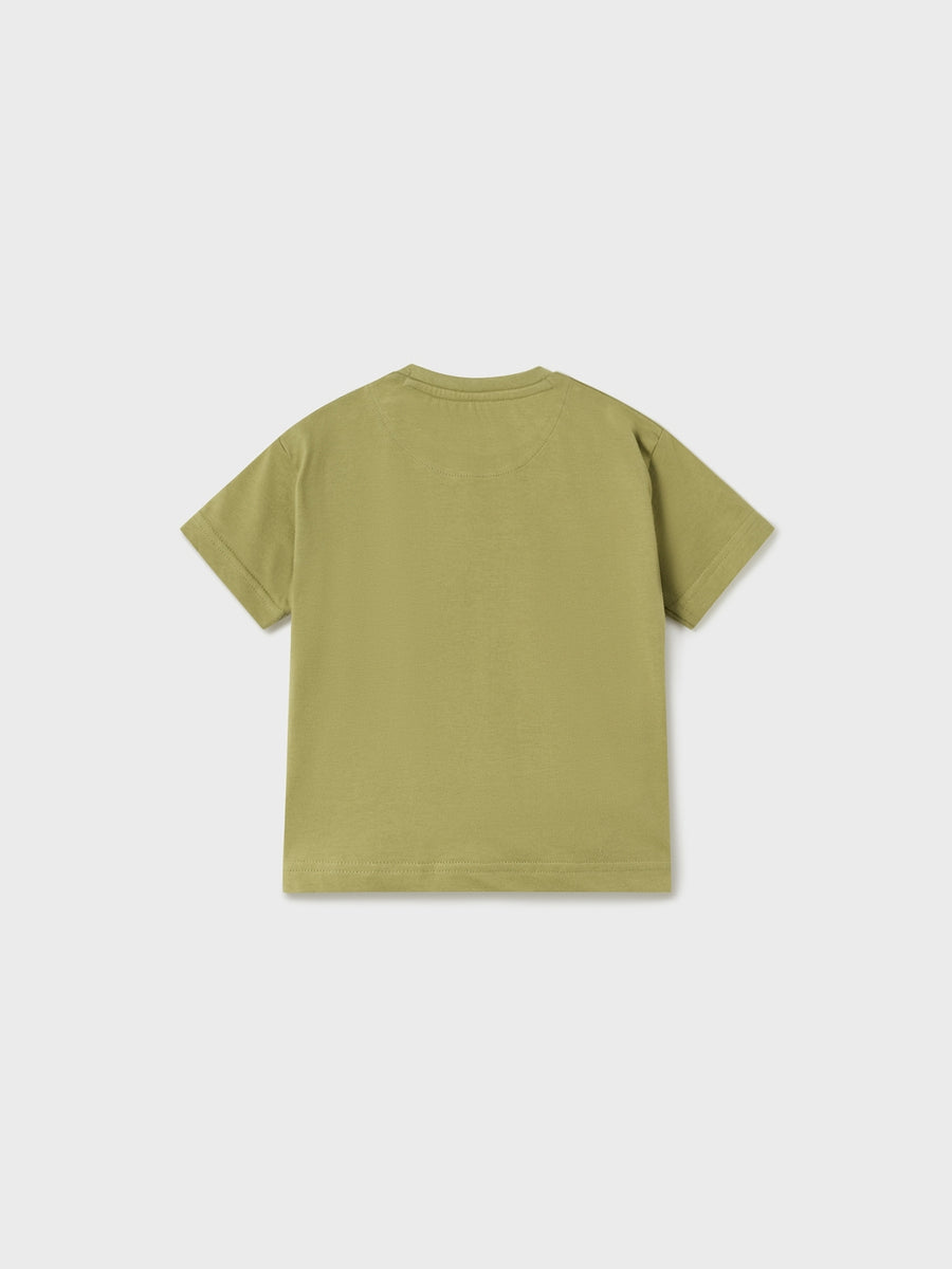 T´shirt bolso dino Jungla (Azeitona)  para Bebé Menino - Mayoral