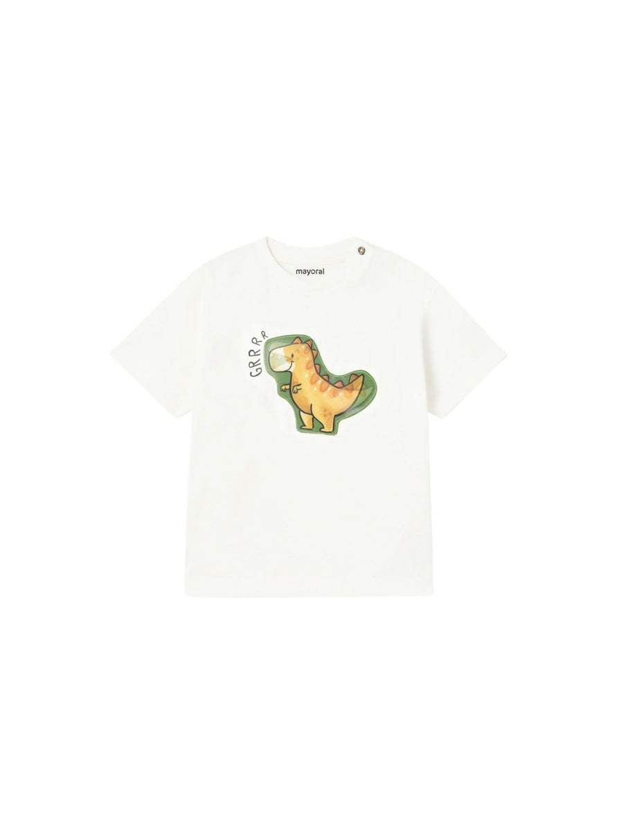 T´shirt lenticular dino Nata (Creme / Pérola)  para Bebé Menino - Mayoral